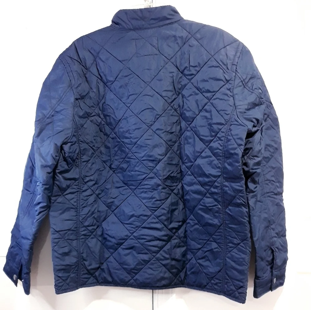 J.Crew Authentic Outewear New York Quilted Blue Jacket Lightweight Size XL